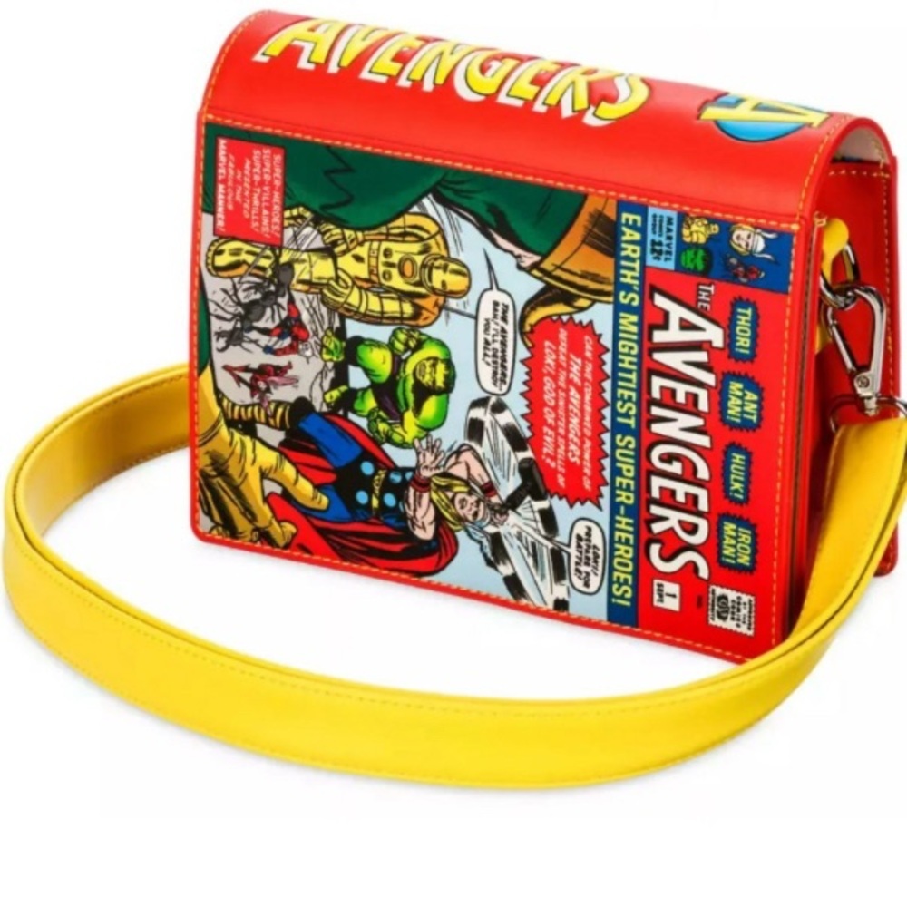 Disney Parks Avengers Marvel Comic Book Loungefly Crossbody Bag NWT​